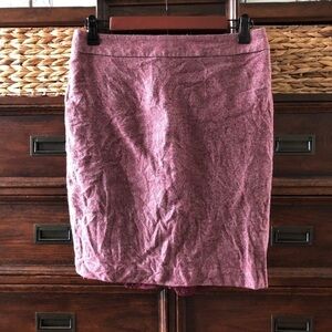 Brooks Brothers super fine wool and cashmere maroon pencil skirt in size 8P